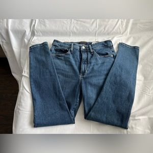 Banana Republic Premium Denim Women's Blue Jeans High Rise Skinny Size 28